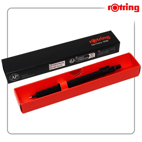 Rotring 600 0.5mm Black Barrel Mechanical Pencil - Picture 2 of 3